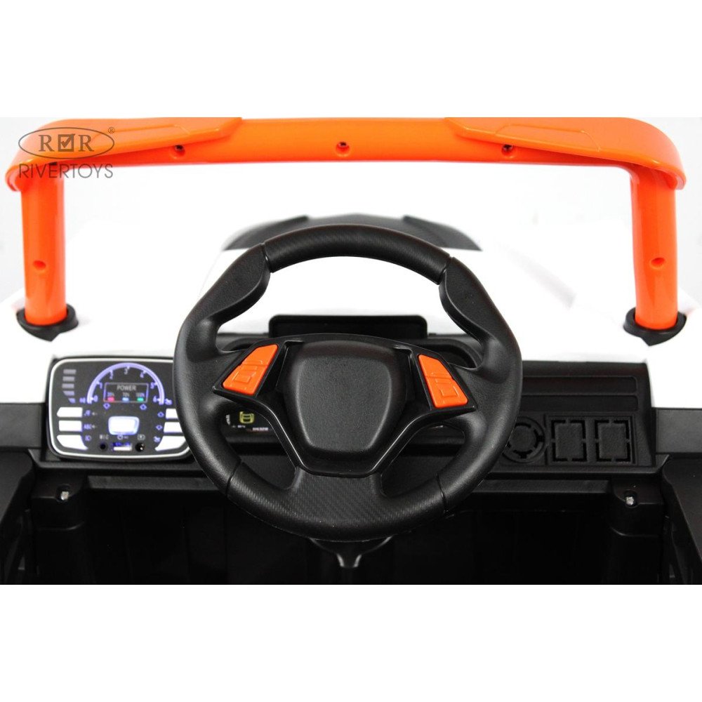 Детский электромобиль F888FF оранжевый