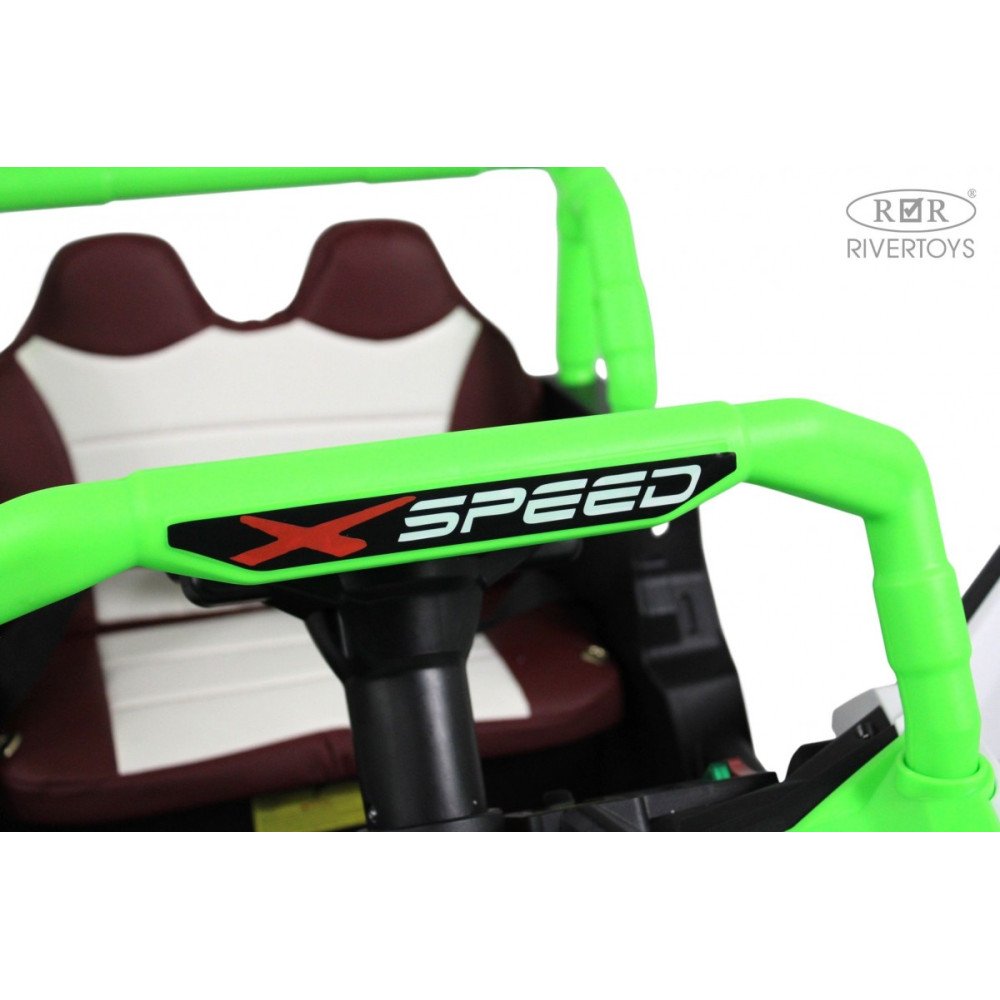 Детский электромобиль М303БХ зеленый (RiverToys)