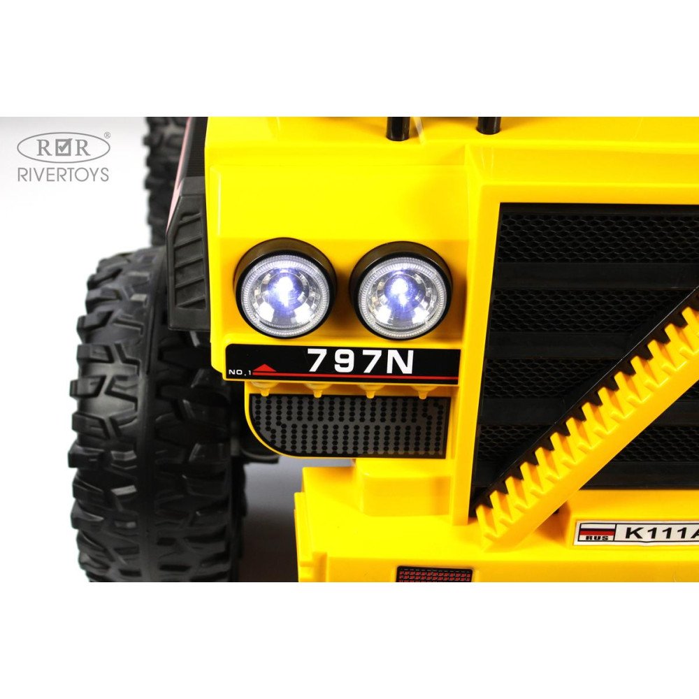 Детский электромобиль самосвал K111AM жёлтый