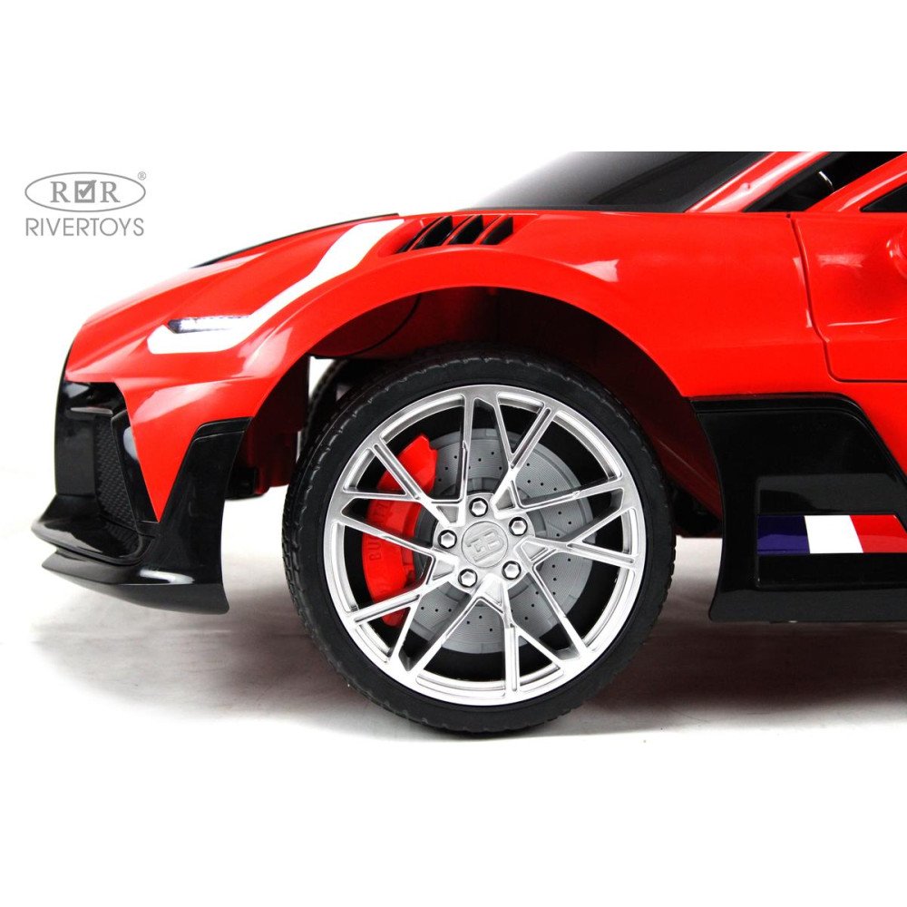 Детский электромобиль Bugatti Divo (HL338) красный, с пультом