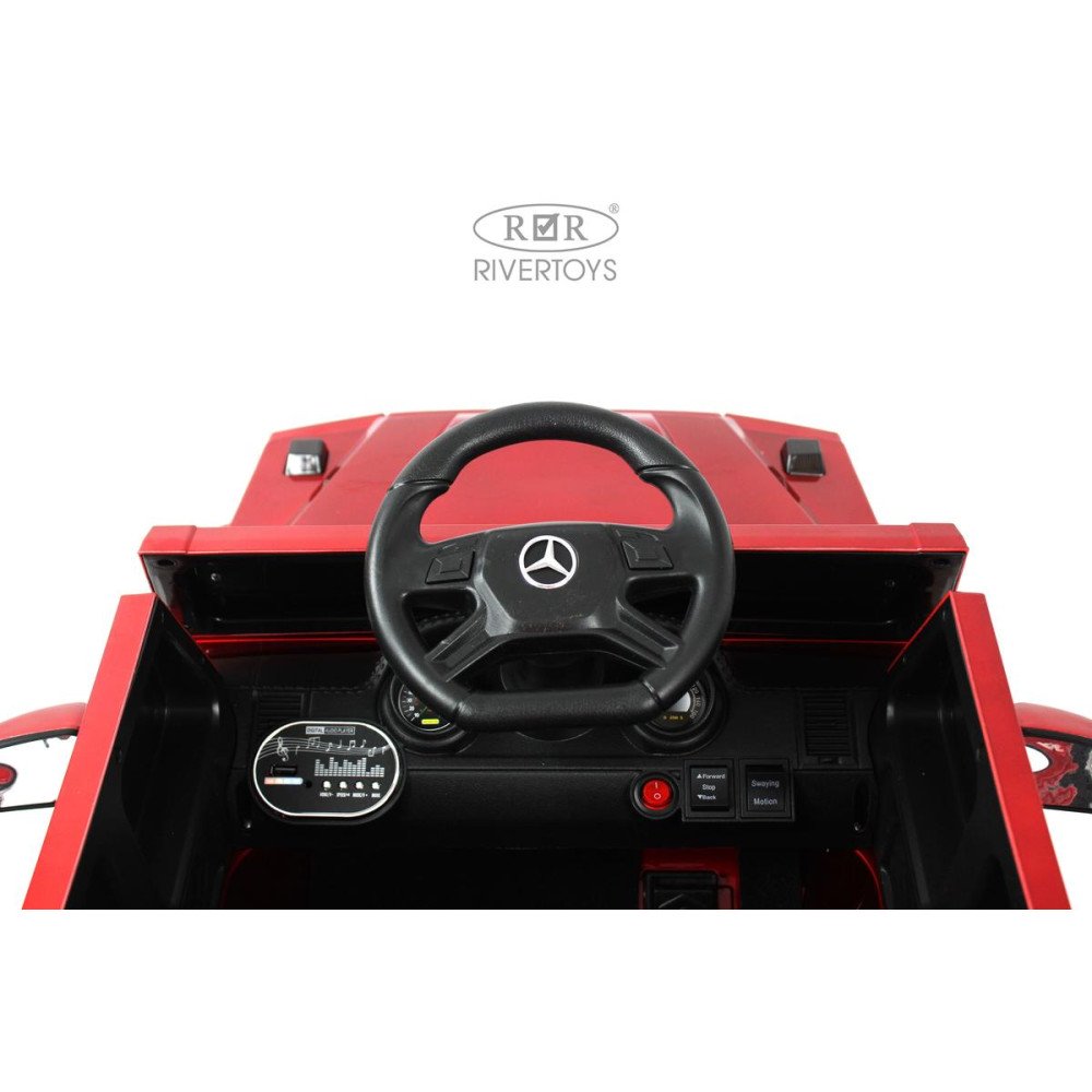 Электромобиль Mercedes-AMG G63 (G222GG) с пультом, красный глянец