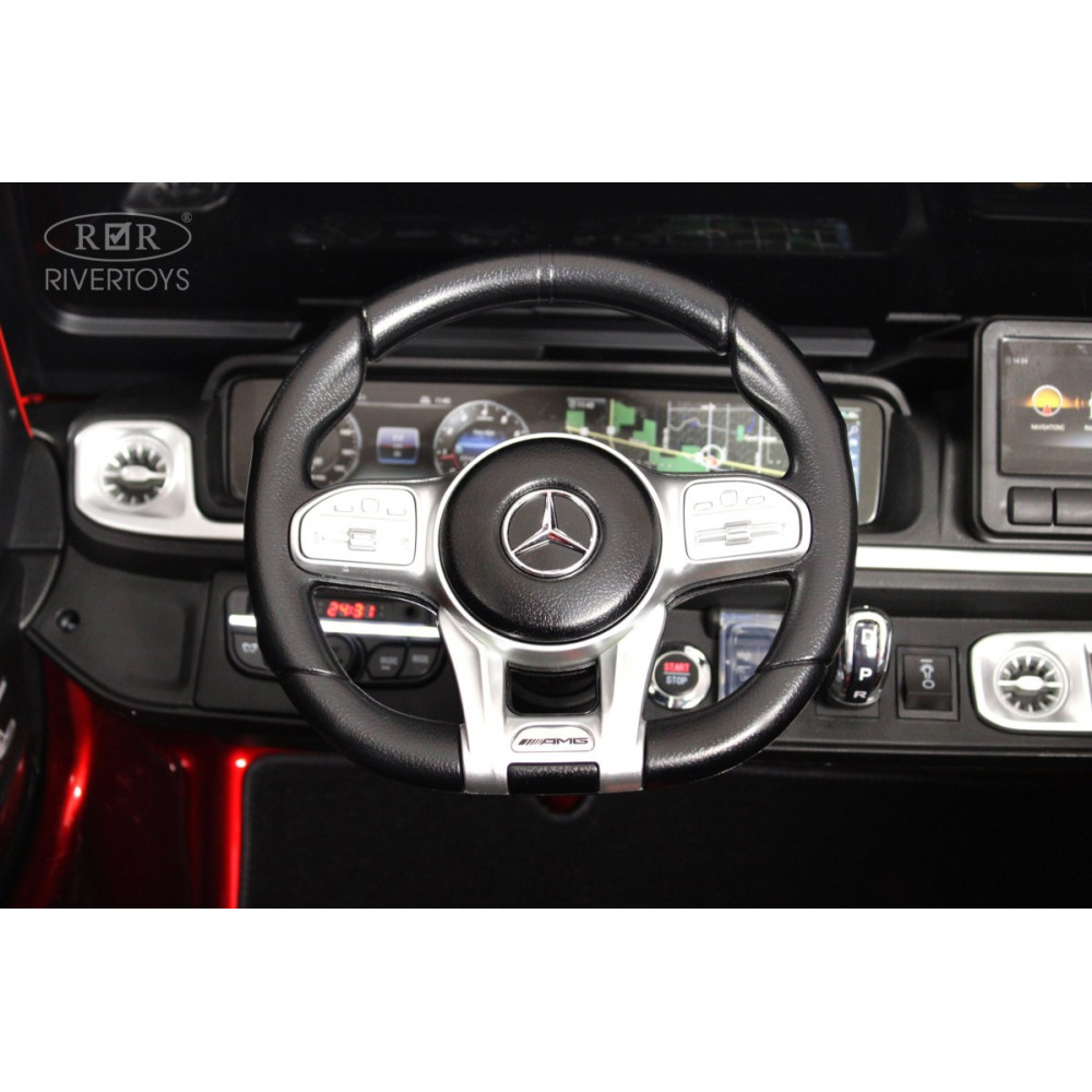 Детская машина Mercedes Benz G63 Y777YY красная, глянец