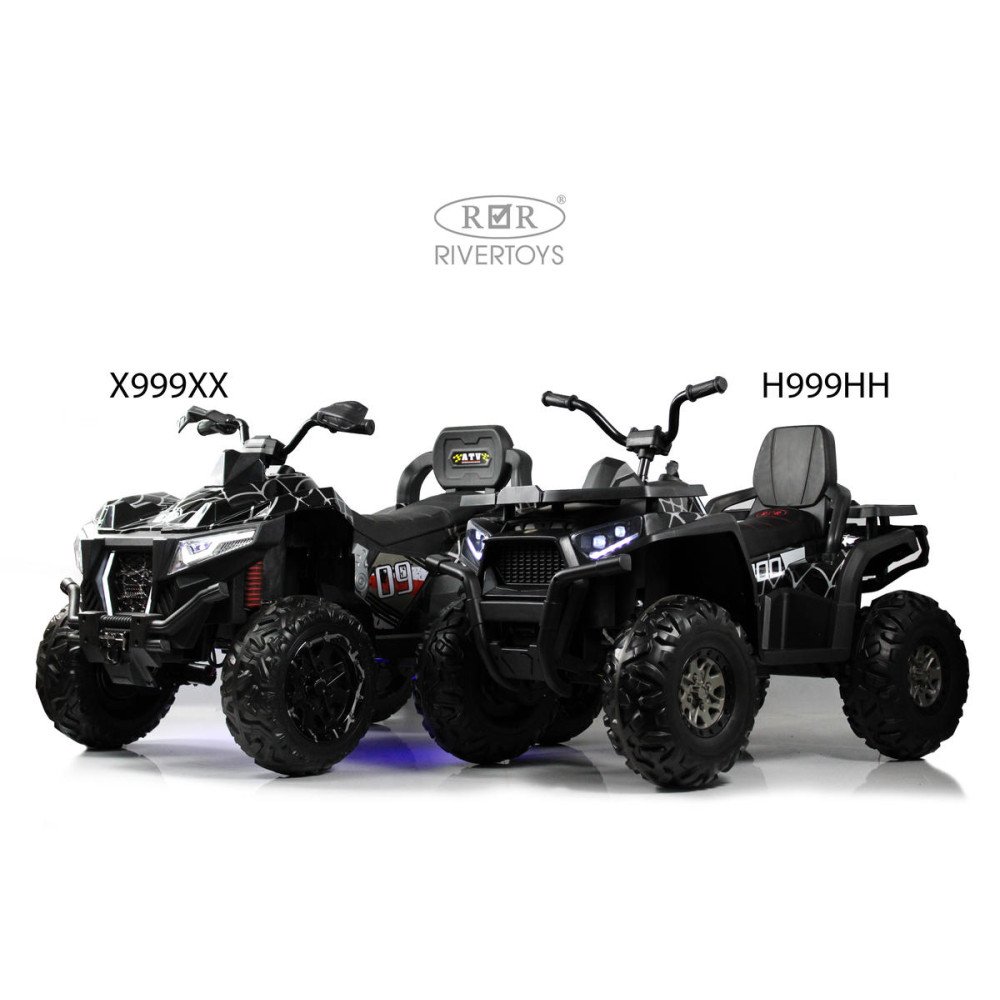 Детский электромобиль квадроцикл X999XX синий спайдер