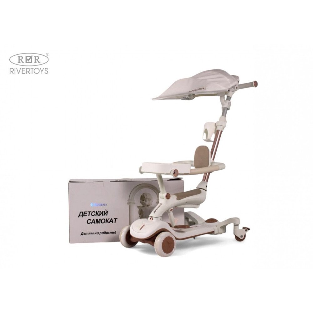 Детский cамокат-беговел HB-111-A белый