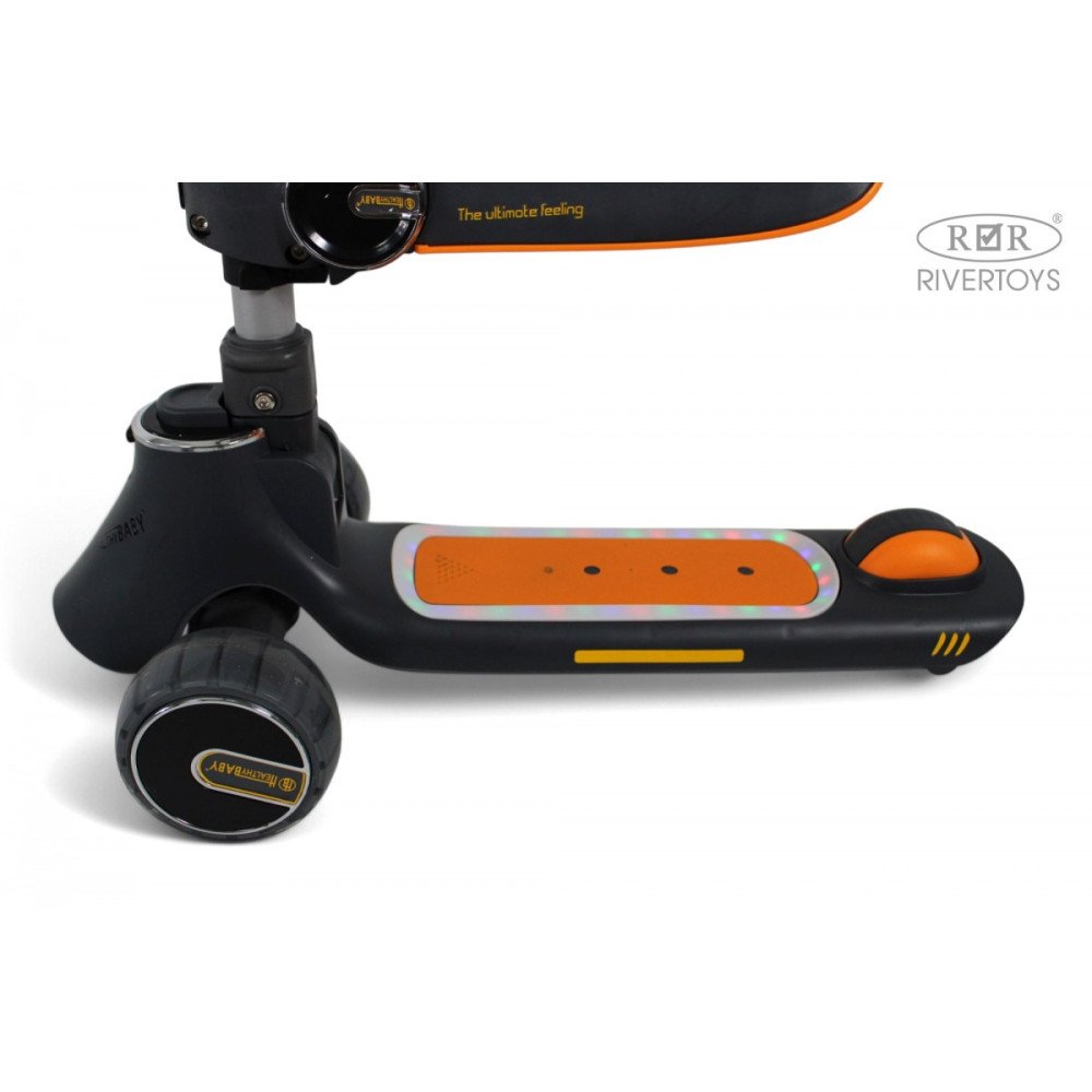 Самокат-беговел HB-008 графитовый