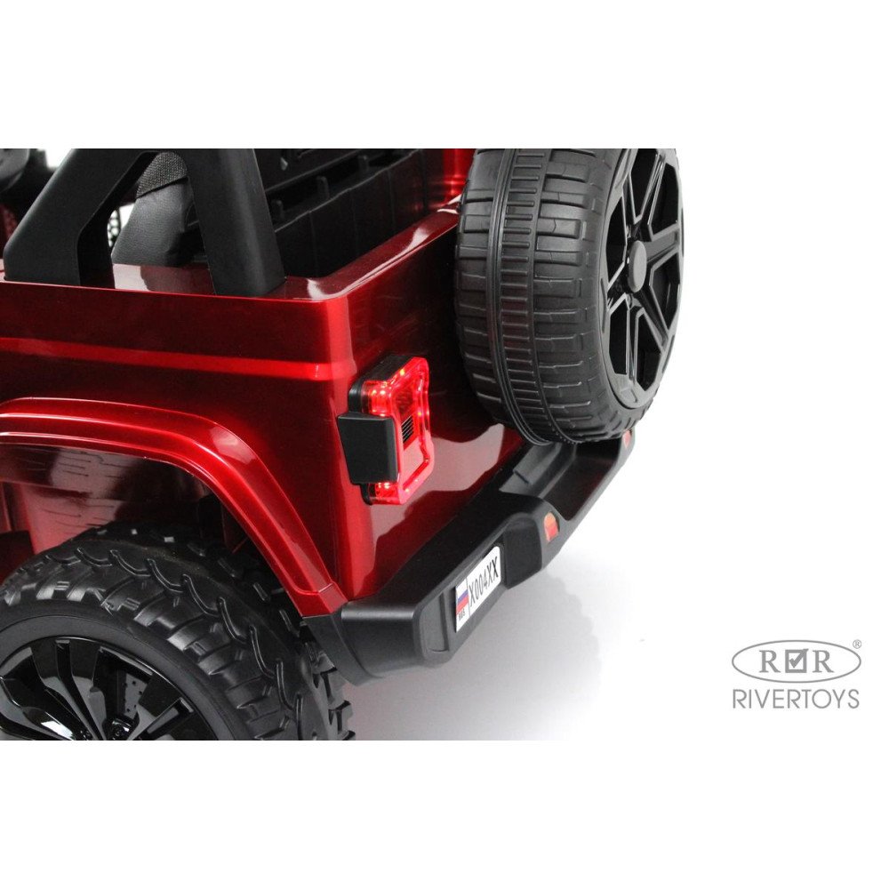 Полноприводный электромобиль Jeep Rubicon X004XX красный глянец