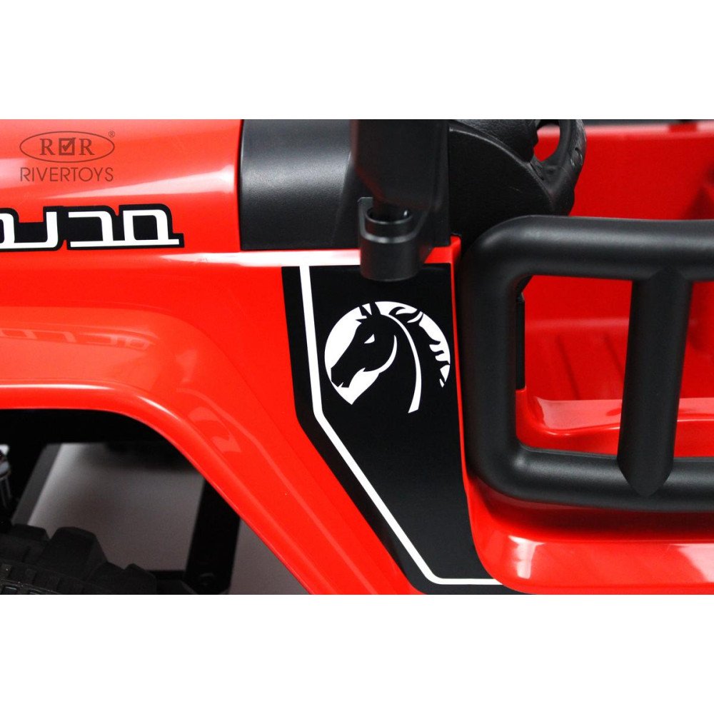 Электромобиль Jeep Wrangler T222TT 4WD красный