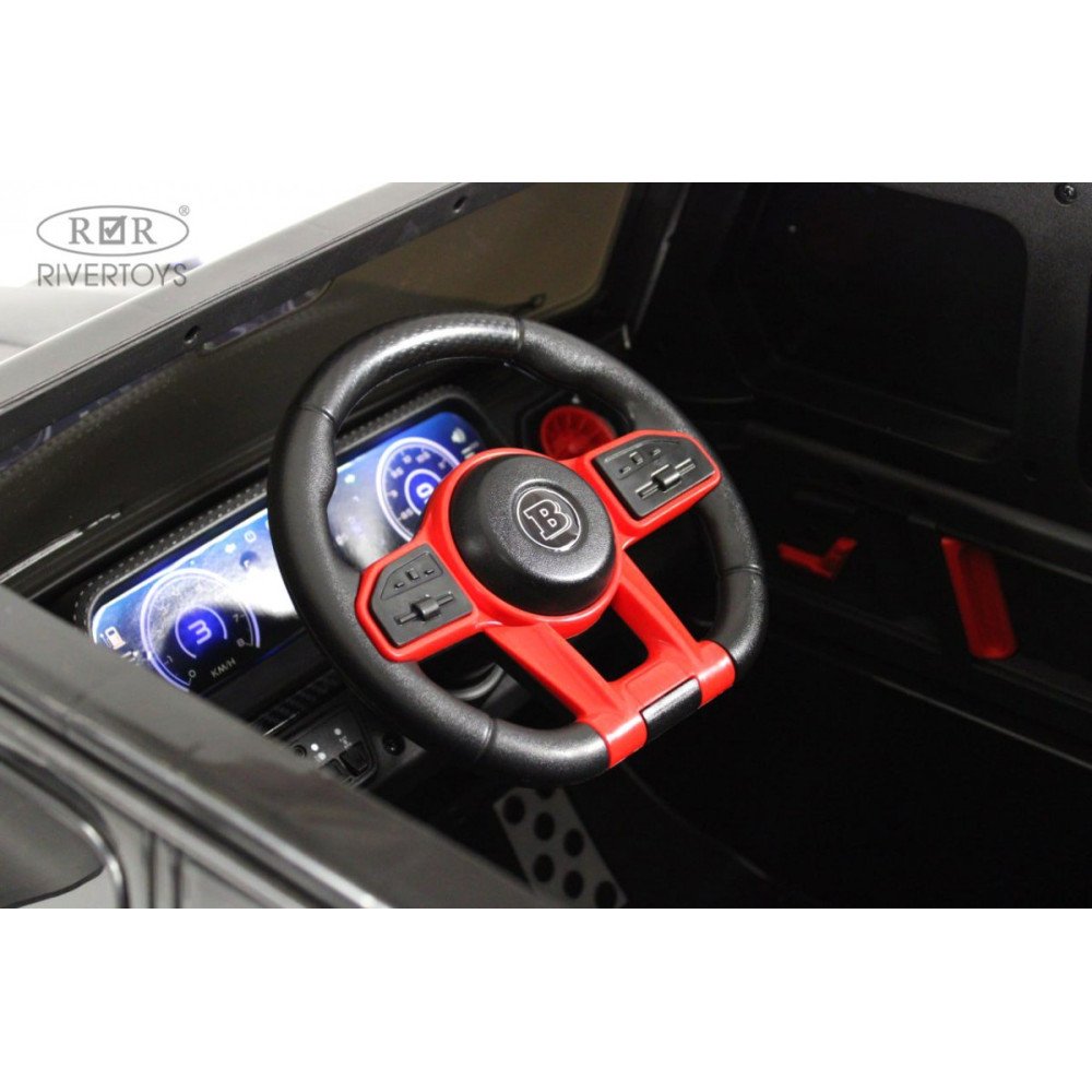 Детский джип Brabus Z777ZZ черный, скорость 11 км/ч