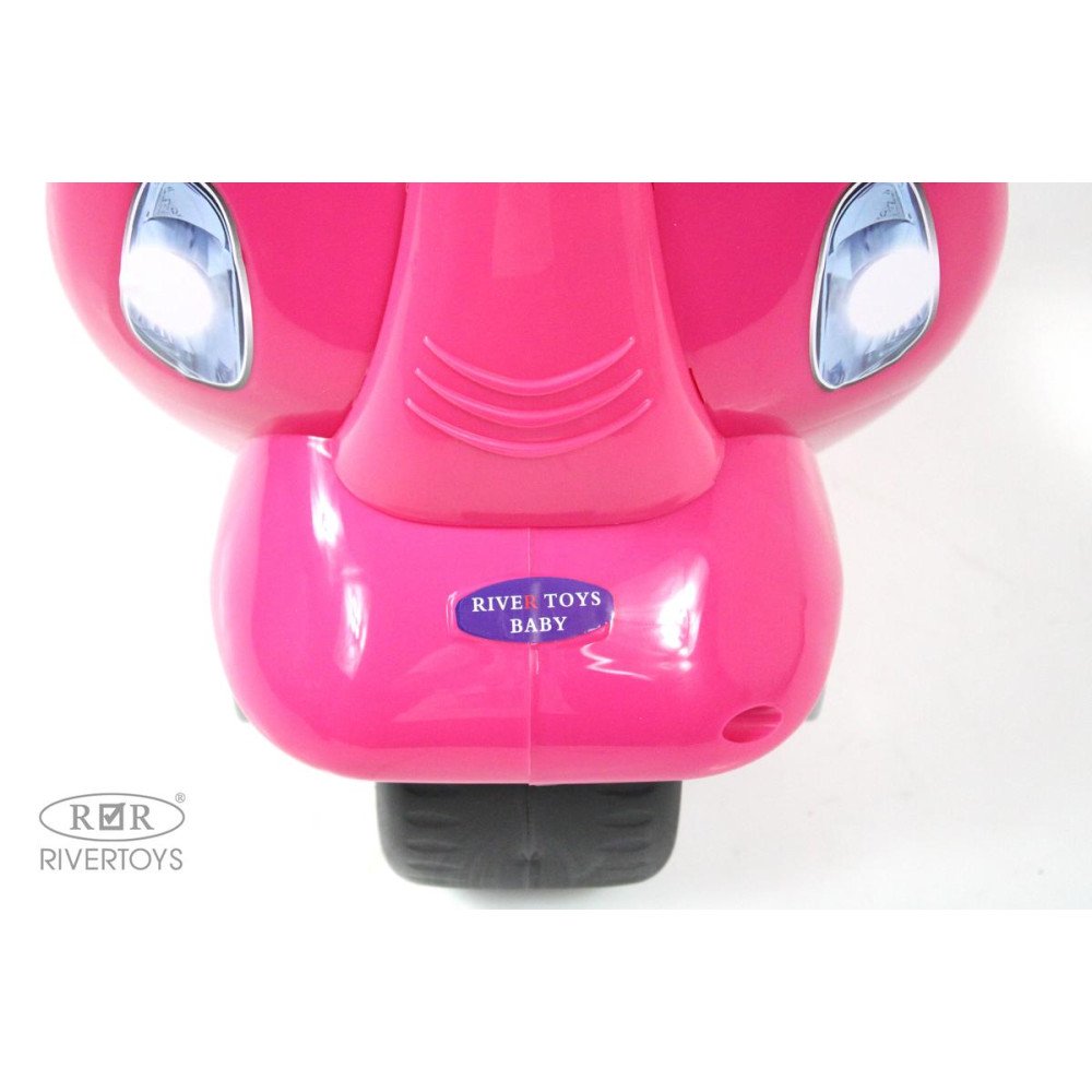 Детский толокар скутер G200GG розовый