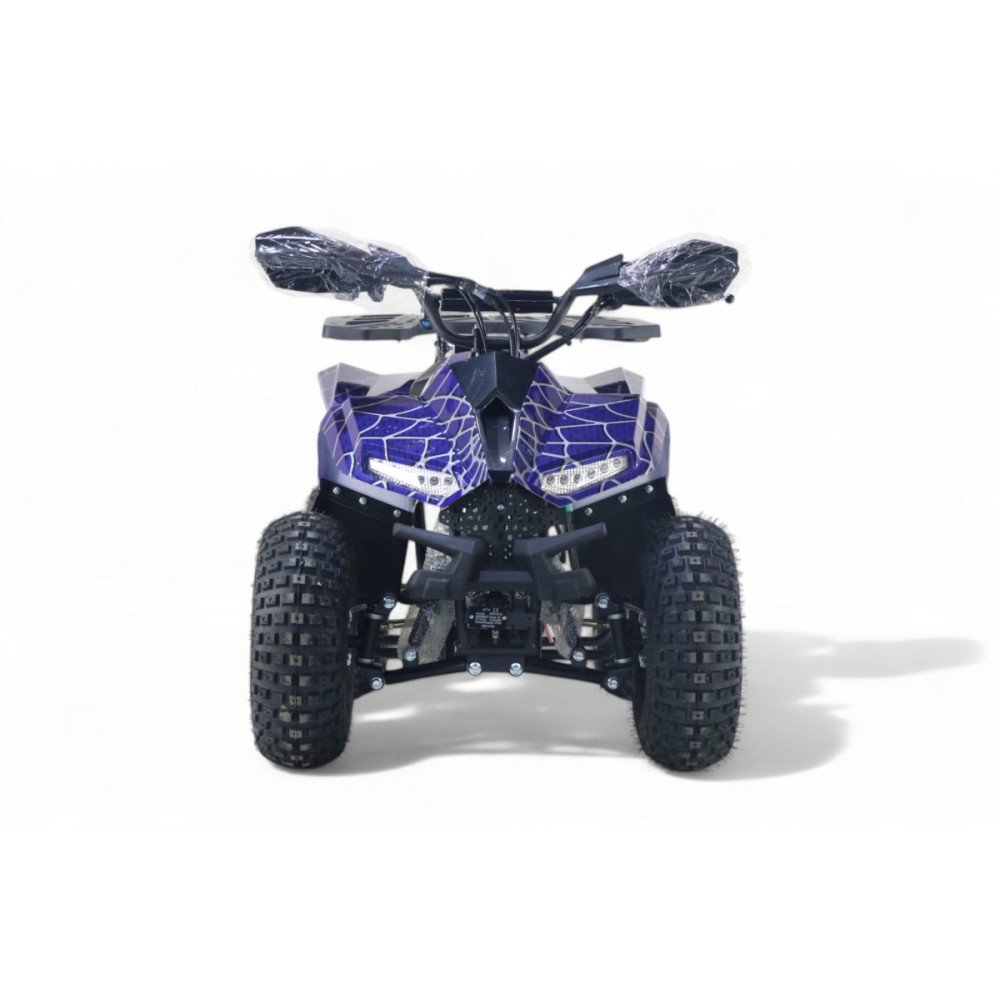 Детский квадроцикл LEON 49CC синий спайдер, скорость 20 км/ч, бензиновый