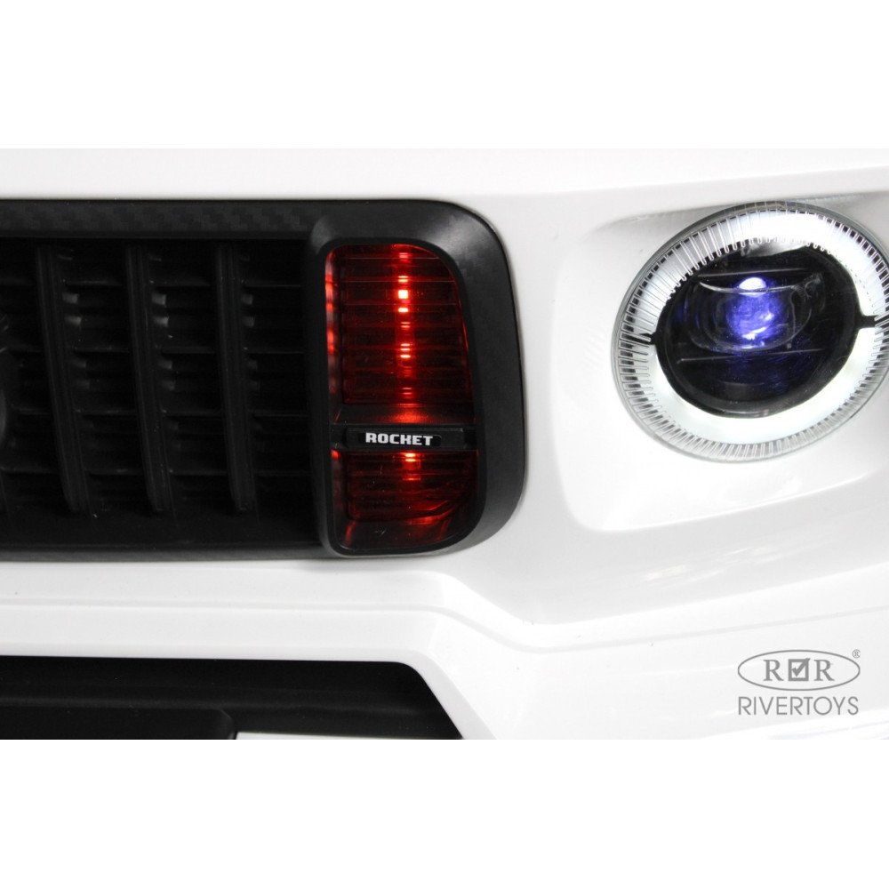 Детский автомобиль Mercedes-Benz Brabus Z888ZZ белый