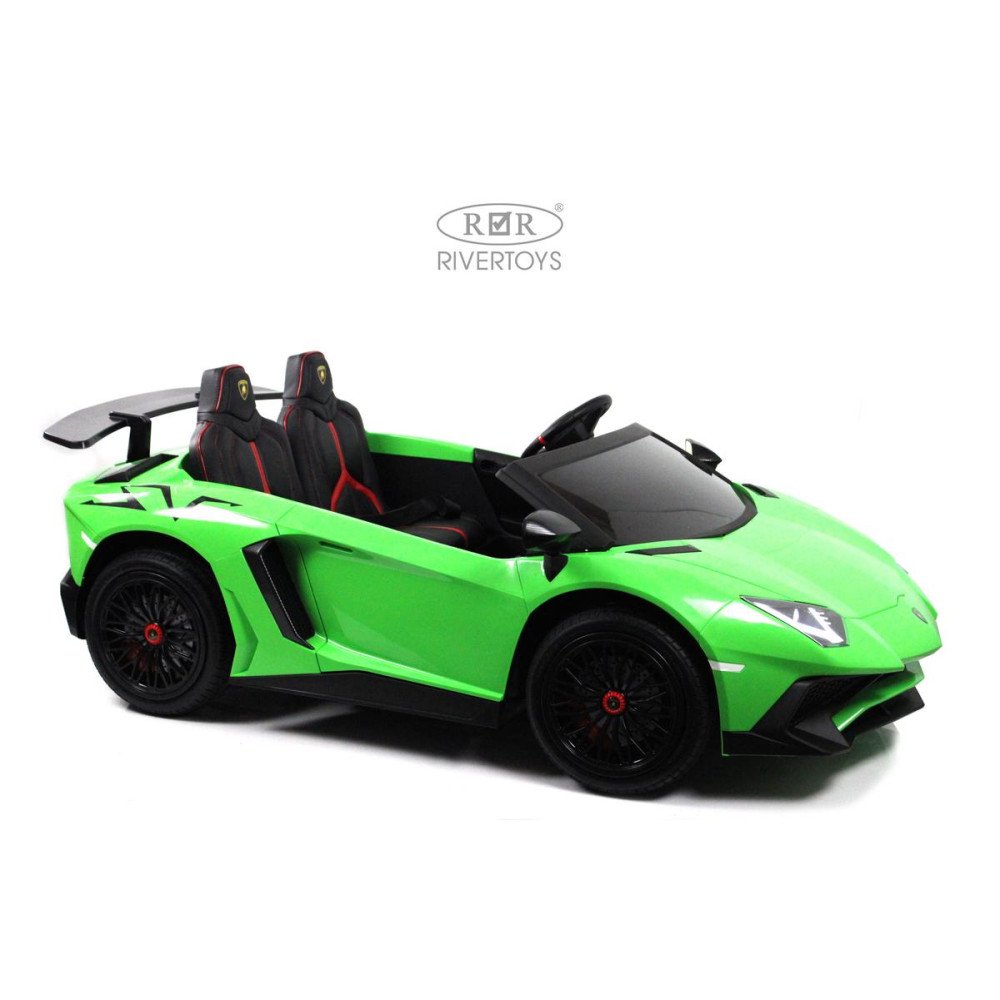 Детский электромобиль Lamborghini Aventador SV (M777MM) зеленый
