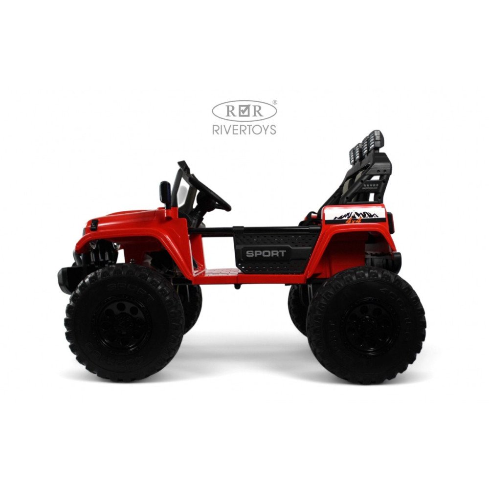 Детский внедорожник Jeep A222AA красный