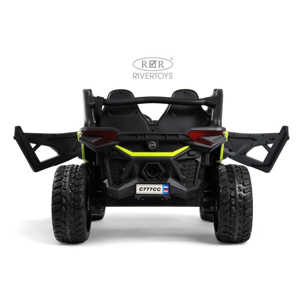 Электромобиль багги C777CC зеленый, полный привод