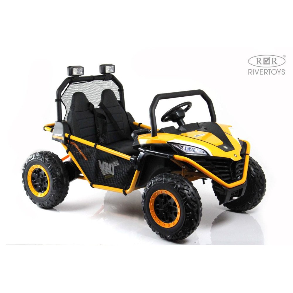 Детский двухместный багги P555PP оранжевый