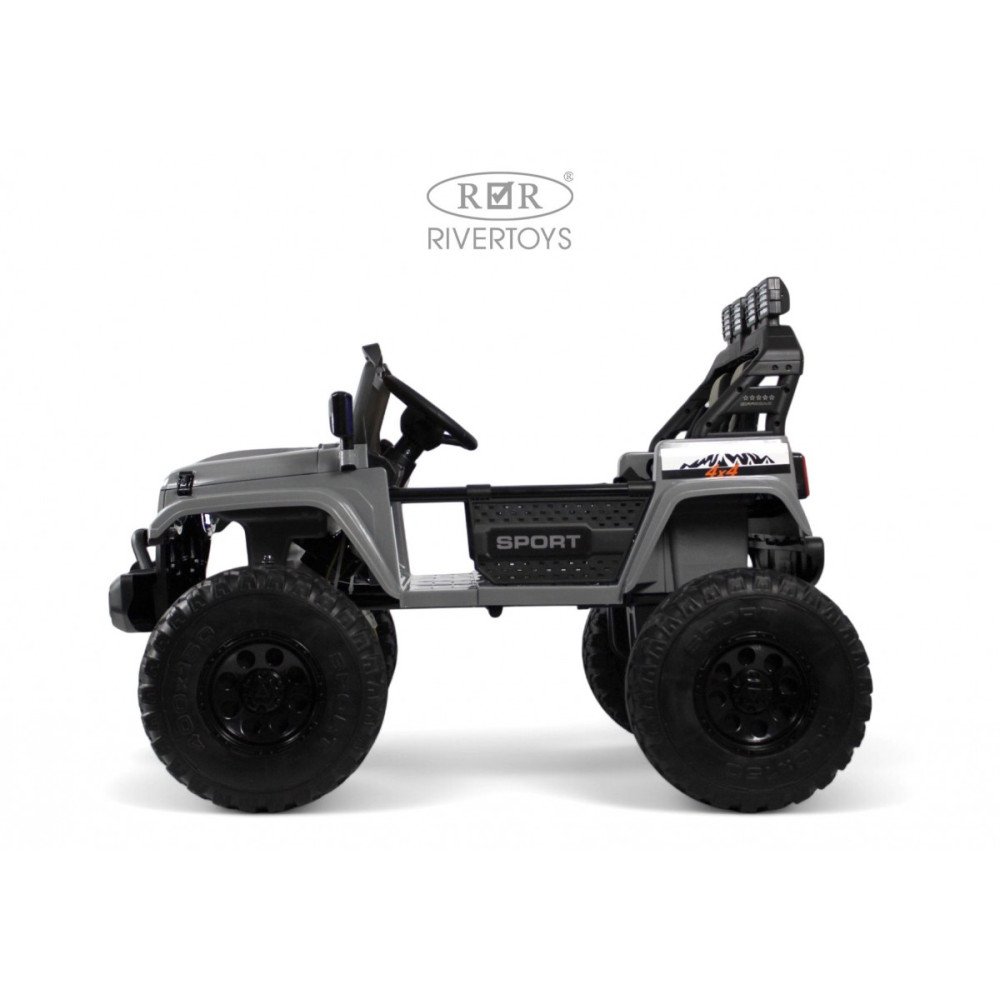 Детский электромобиль Jeep A222AA серый