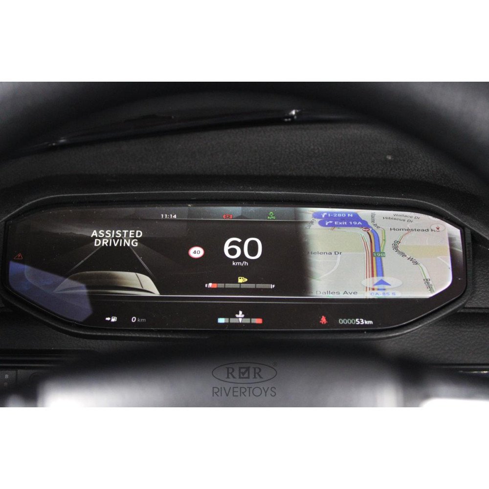 Детский электромобиль Range Rover Y999YY черный глянец