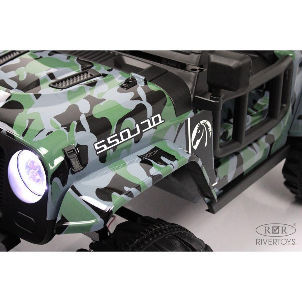 Детский электромобиль Jeep Wrangler T222TT 4WD камуфляж
