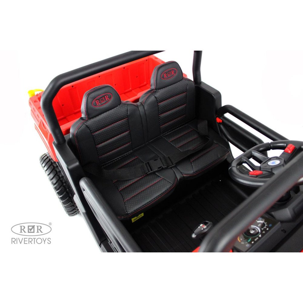 Электромобиль грузовик H005HH красный, полноприводный