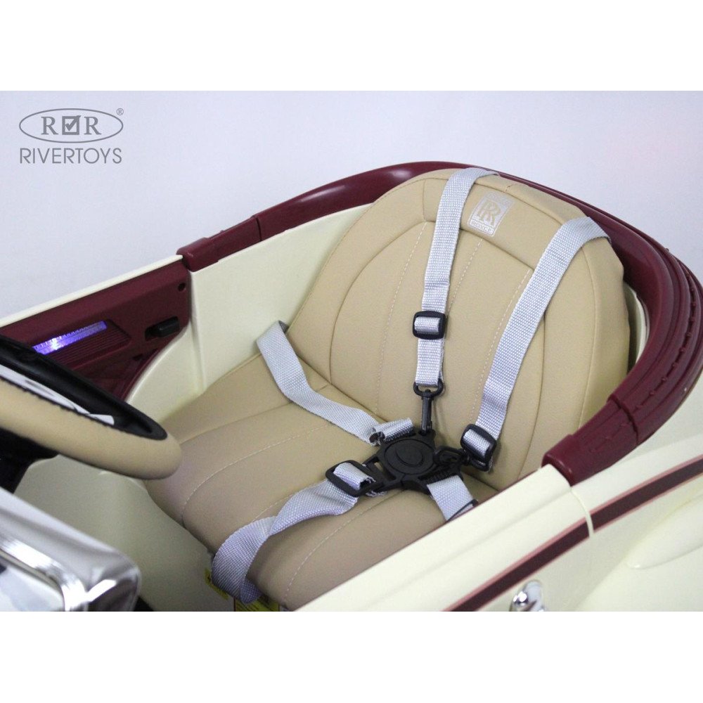 Электромобиль Rolls-Royce (E444EE) бежевый, с пультом