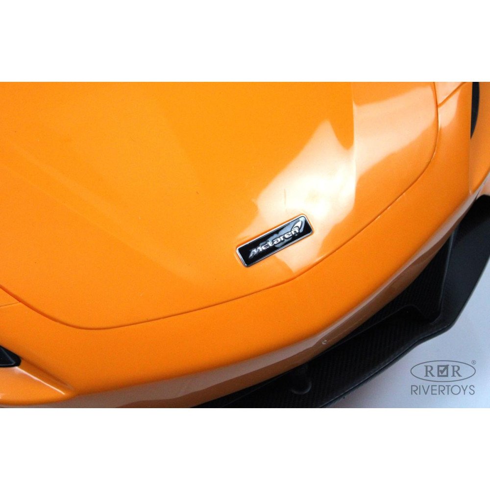 Детская машина McLaren Artura (P888BP) оранжевый, двери открываются вверх, есть пульт ДУ