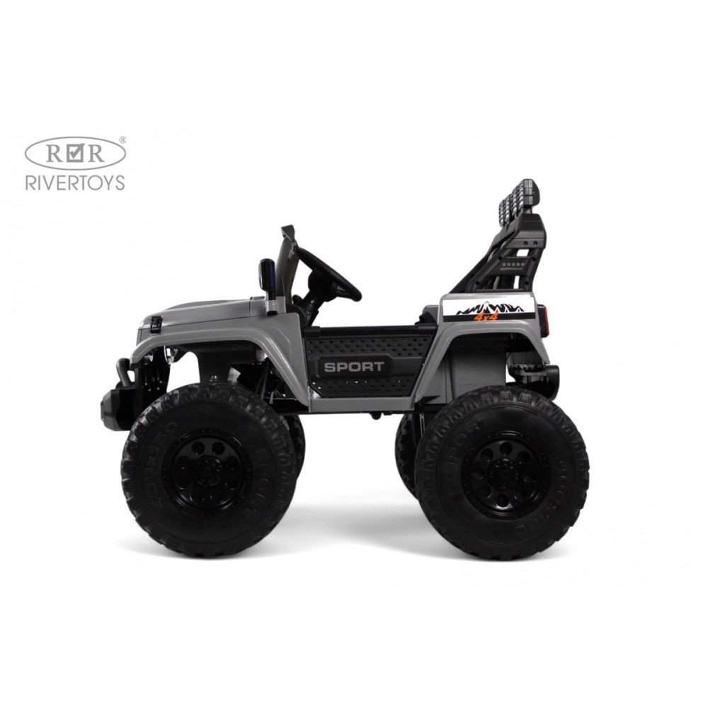 Детский электромобиль Jeep A222AA серый
