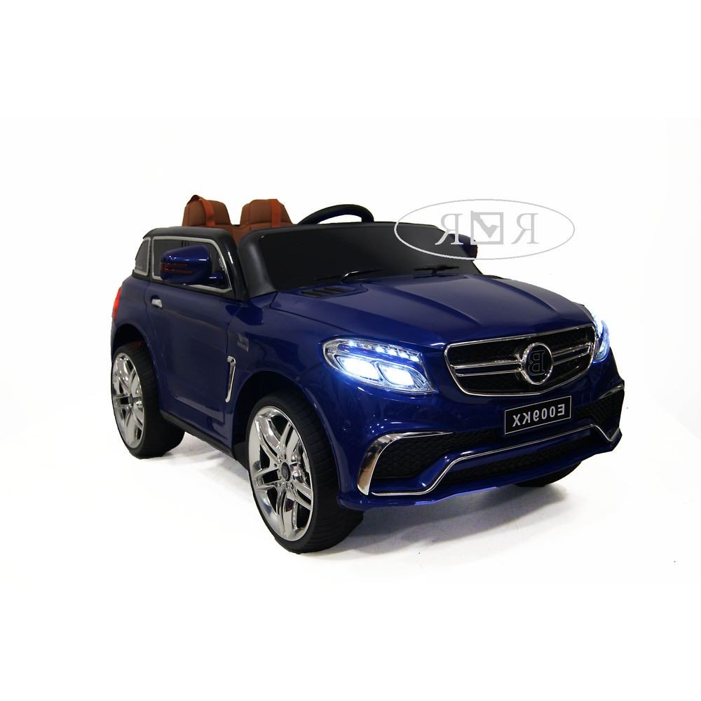 Детский электромобиль Е009KX синий глянец (RiverToys)
