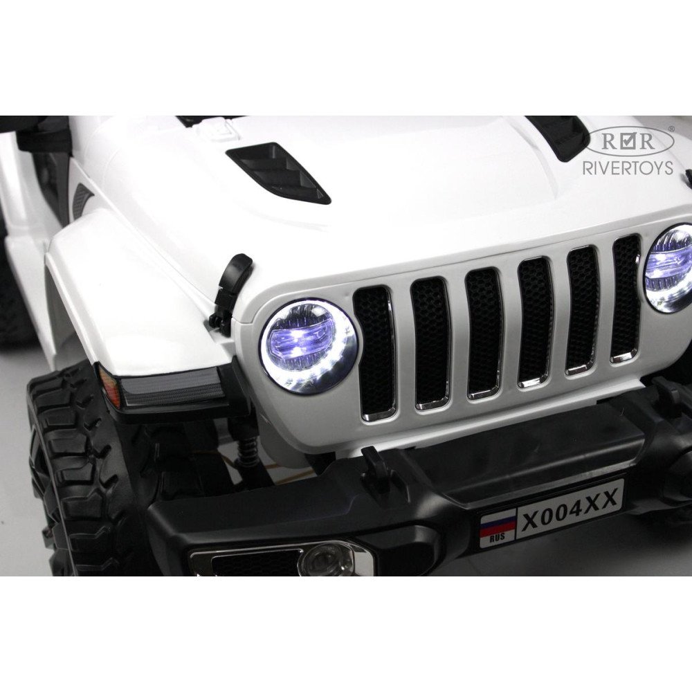 Детский полноприводный джип Jeep Rubicon X004XX белый