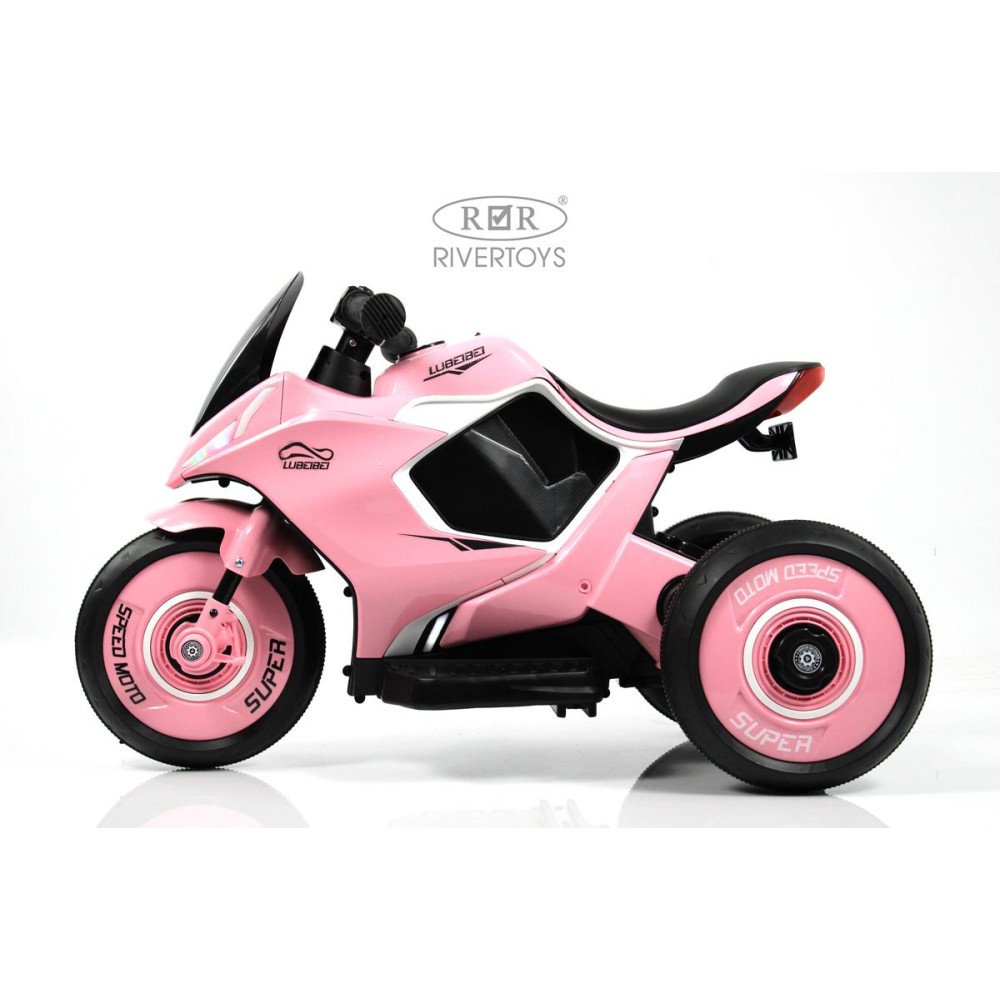 Детский электротрицикл G004GG розовый
