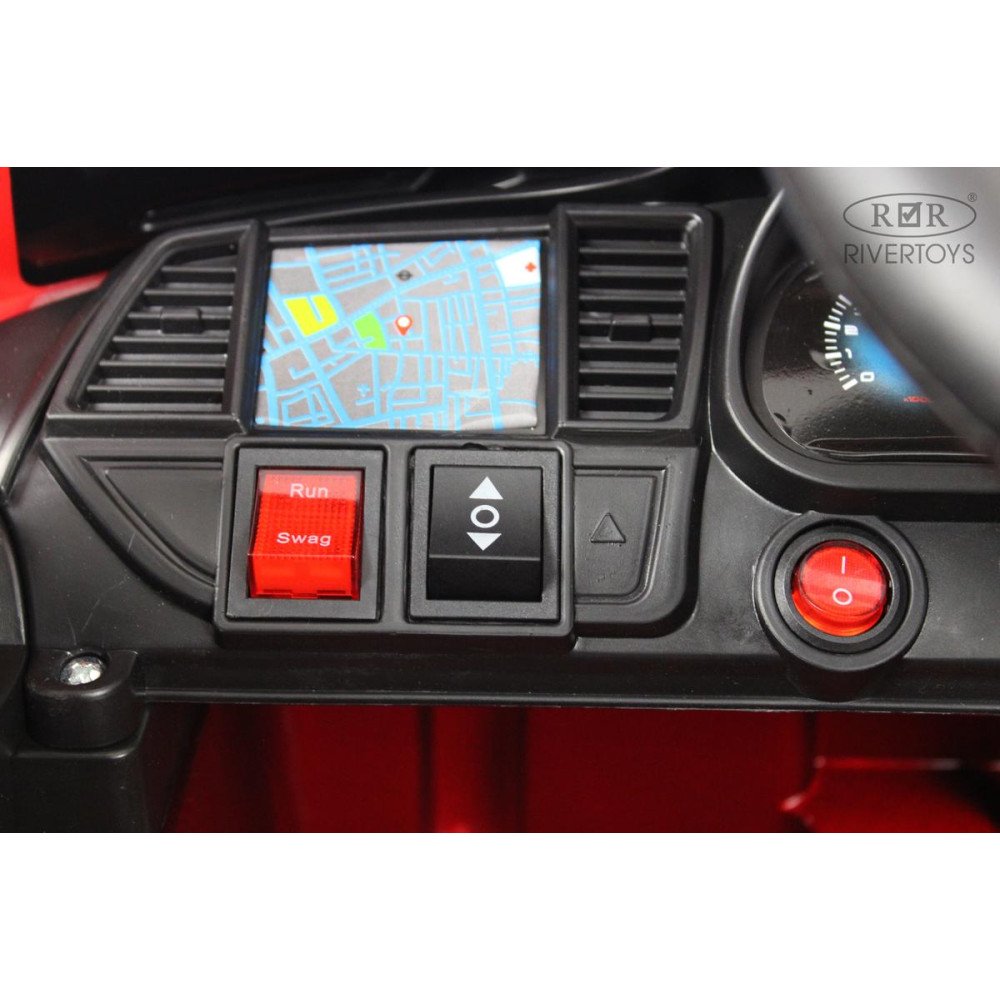 Детский электромобиль Toyota Land Cruiser М555БХ красный глянец
