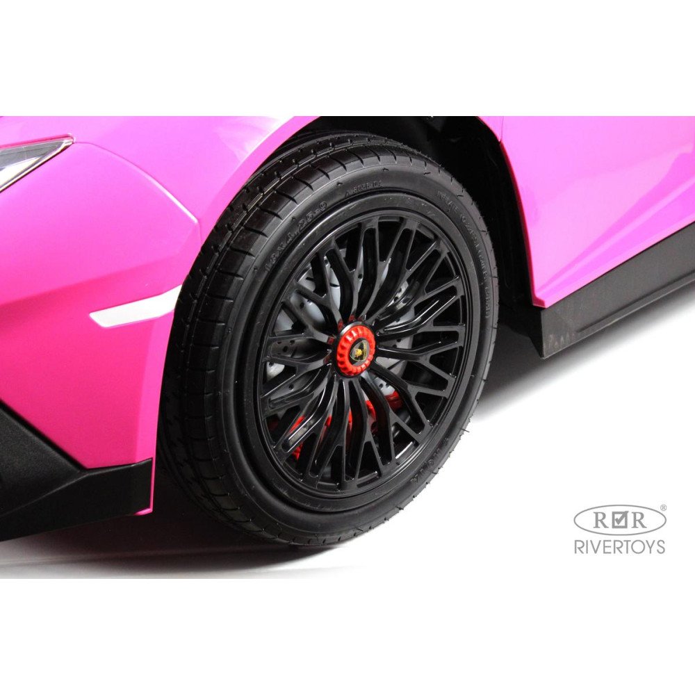 Детский электромобиль Lamborghini Aventador SV (M777MM) розовый