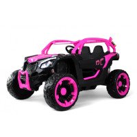 Электромобиль X707XX черно-розовый, детский