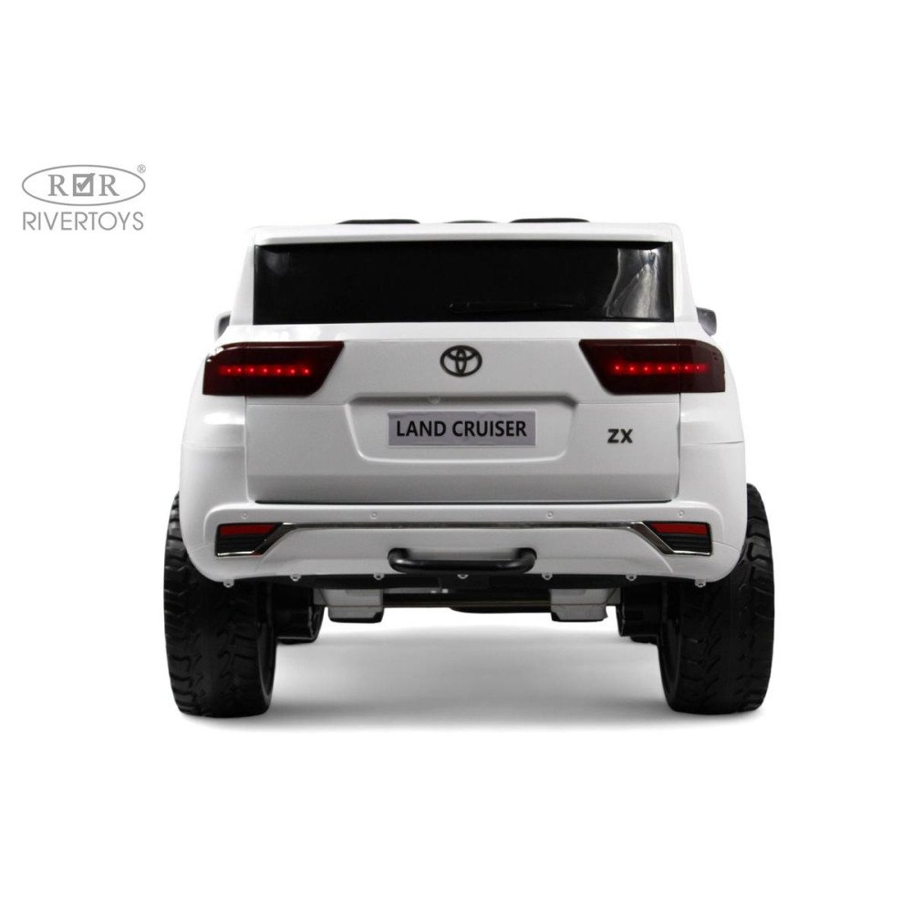 Детский джип Toyota Land Cruiser 300 L999LL белый, полный привод, пульт ДУ