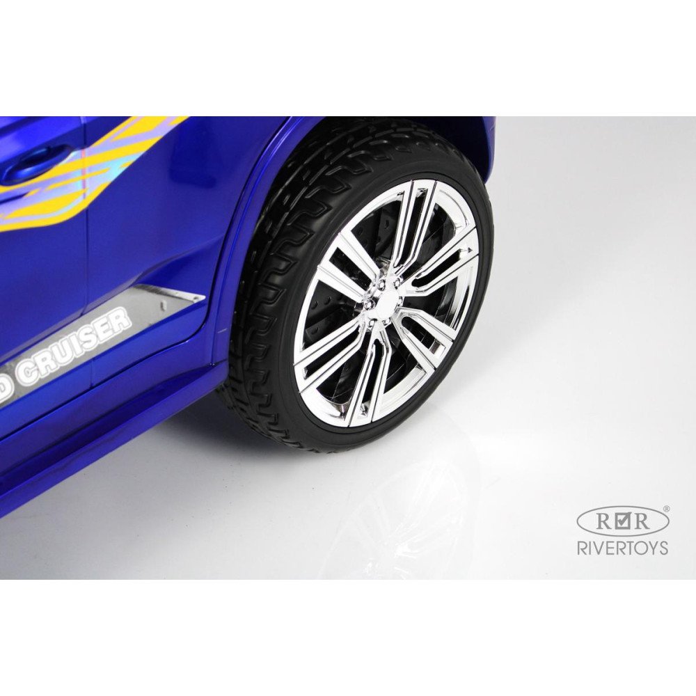 Детский электромобиль Toyota Land Cruiser М555БХ синий глянец