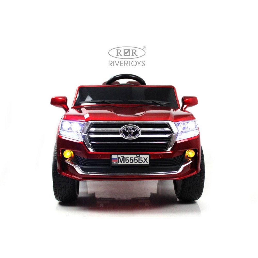 Детский электромобиль Toyota Land Cruiser М555БХ красный глянец