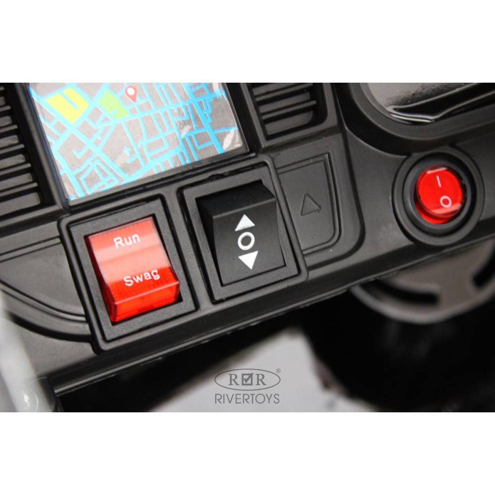 Детский электромобиль Toyota Land Cruiser М555БХ черный глянец