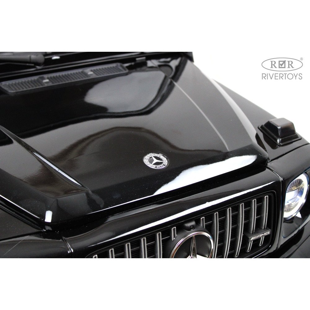 Электромобиль джип Mercedes-Benz G63 (K999KK) черный глянец