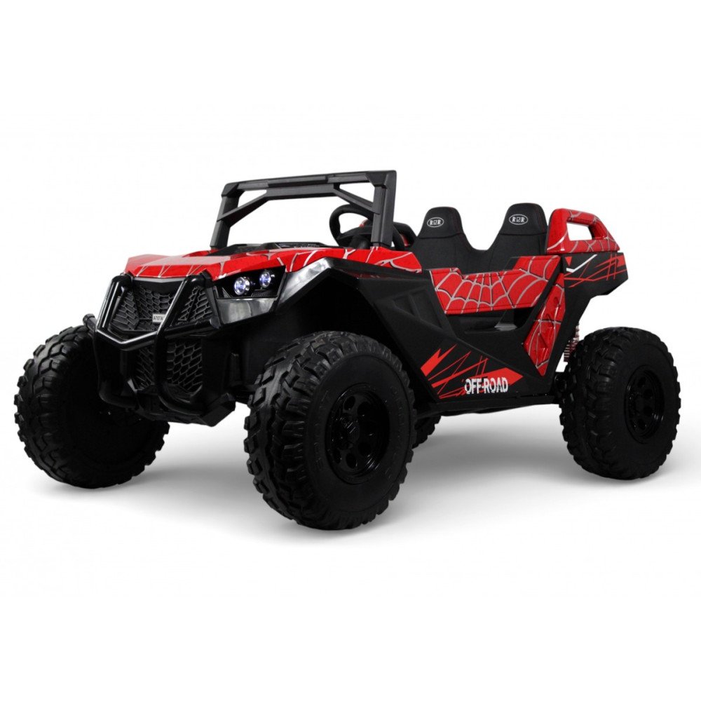 Детский багги А707АА (Рестайлинг) LUX NEW 4WD красный спайдер