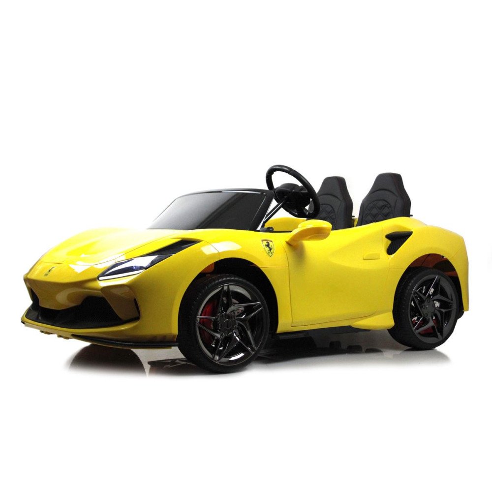 Детский электромобиль Ferrari F111FF желтый глянец