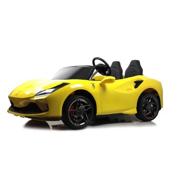 Детский электромобиль Ferrari F111FF желтый глянец