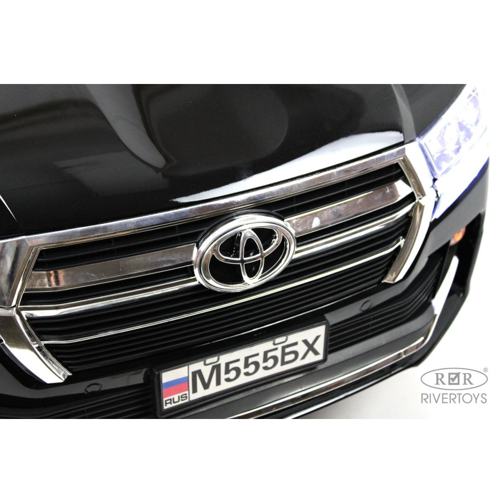 Детский электромобиль Toyota Land Cruiser М555БХ черный глянец