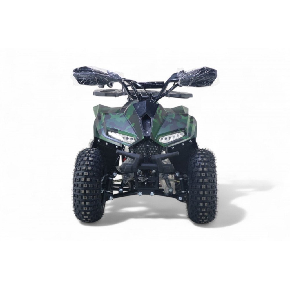 Детский квадроцикл LEON 49CC зеленый камуфляж, бензиновый