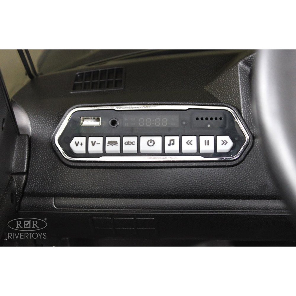 Детский джип Toyota Land Cruiser 200 (JJ2022) полицейский черный