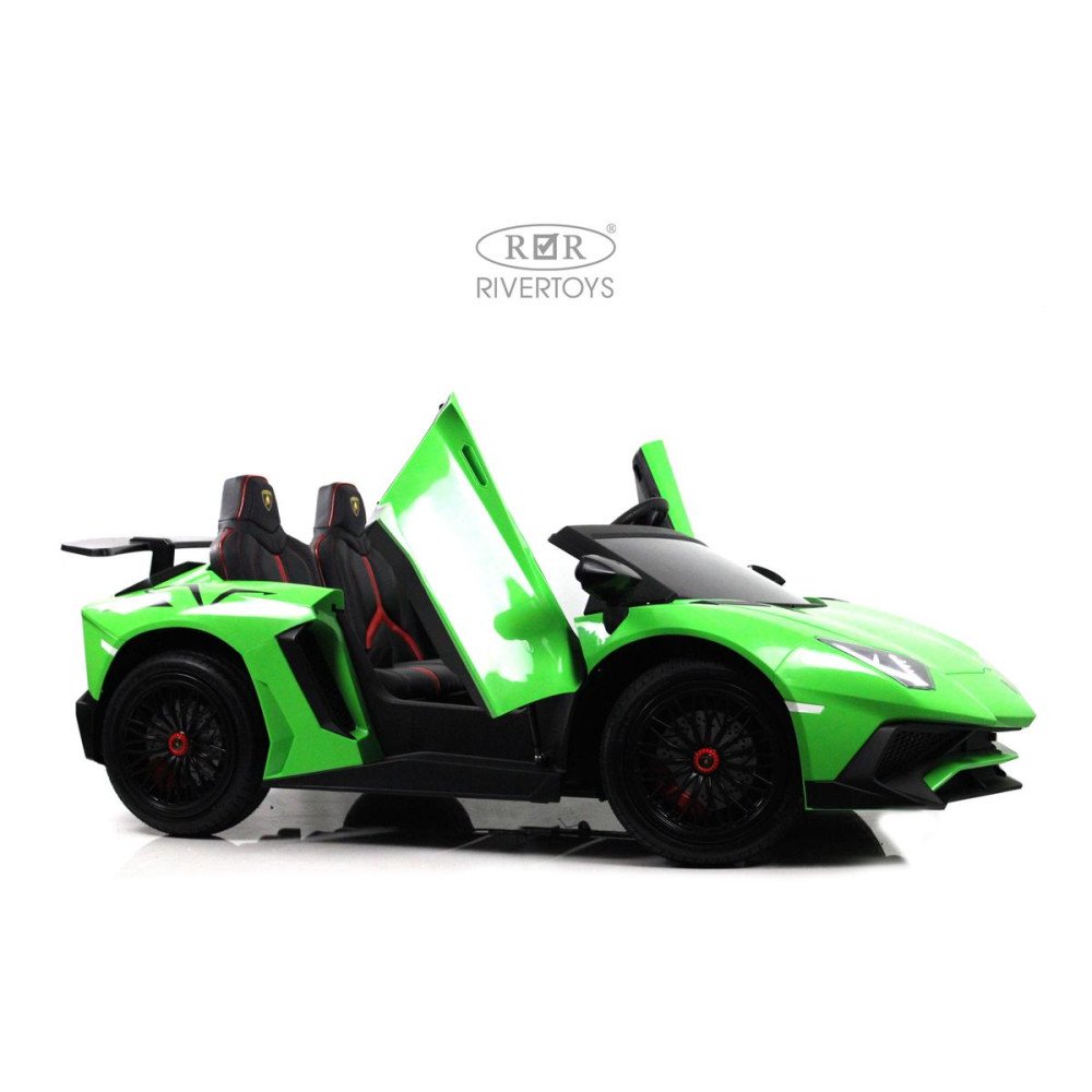 Детский электромобиль Lamborghini Aventador SV (M777MM) зеленый