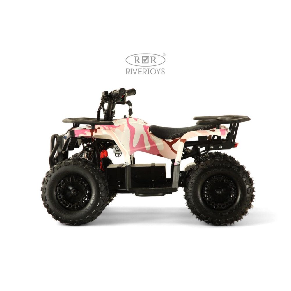 Детский электроквадроцикл MIKA LUX розовый камуфляж, 1000W/48V