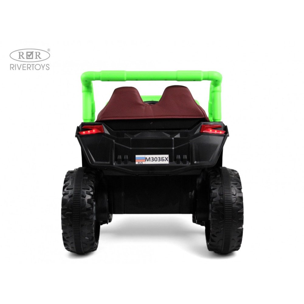 Детский электромобиль М303БХ зеленый (RiverToys)