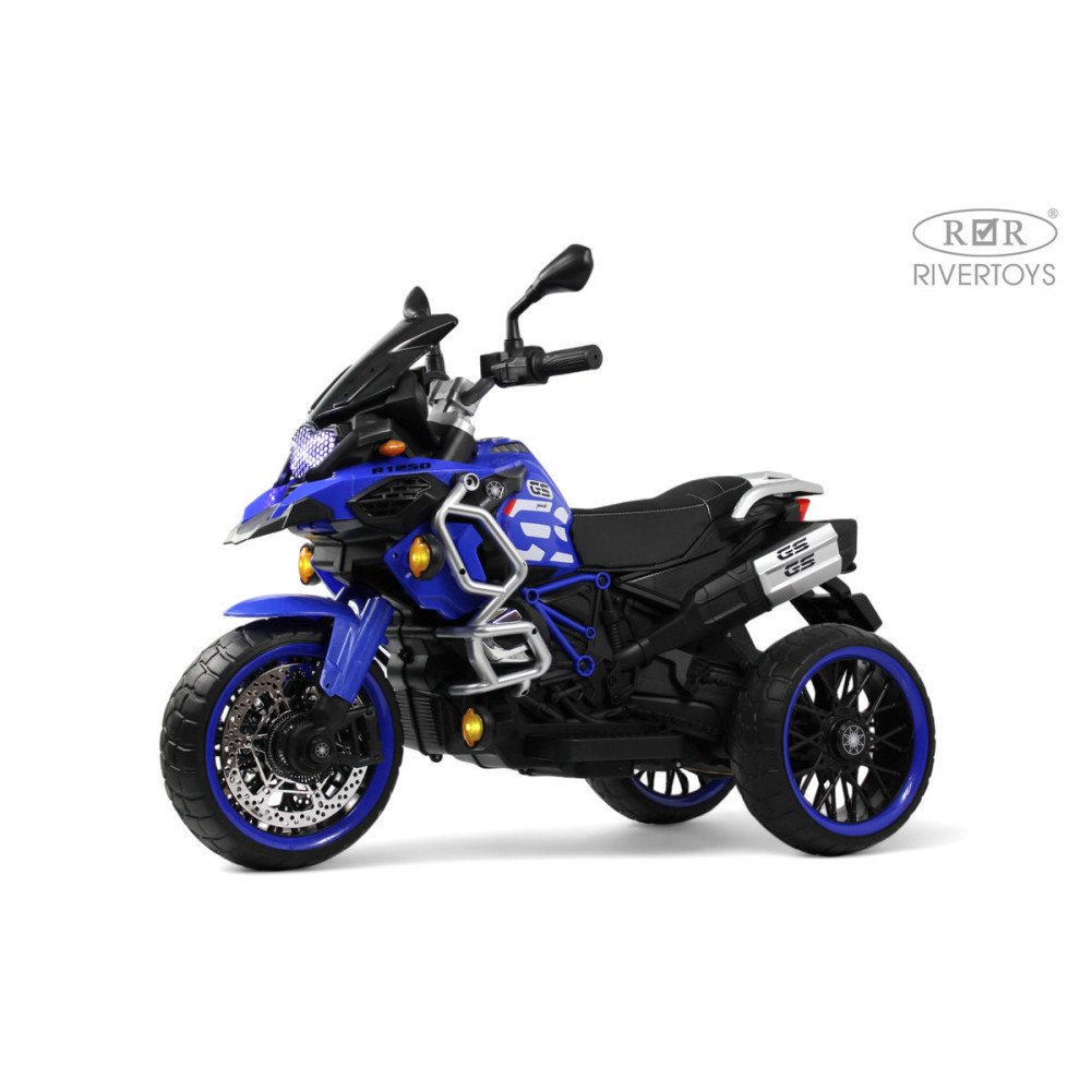 Детский электромотоцикл М008БХ синий
