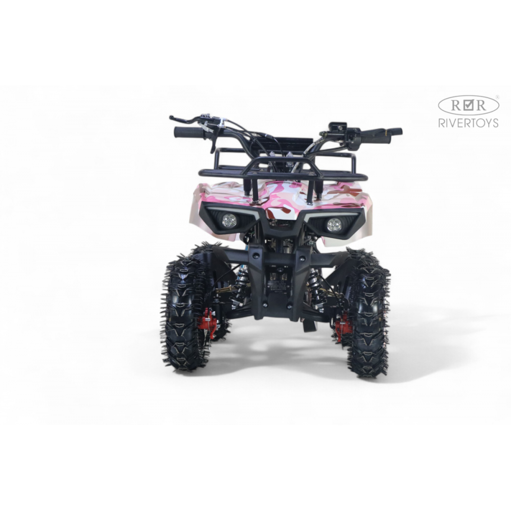 Детский бензиновый квадроцикл TIGER розовый камуфляж
