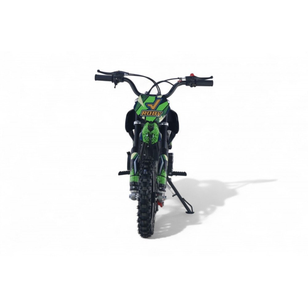 Детский мотоцикл ROBY зеленый, бензиновый
