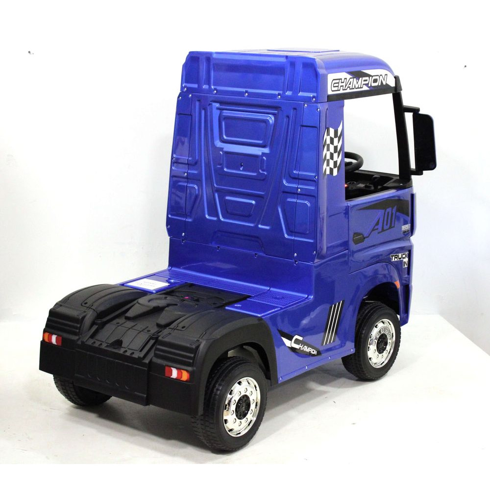 Детский электромобиль фура Mercedes-Benz Actros HL358 синий глянец